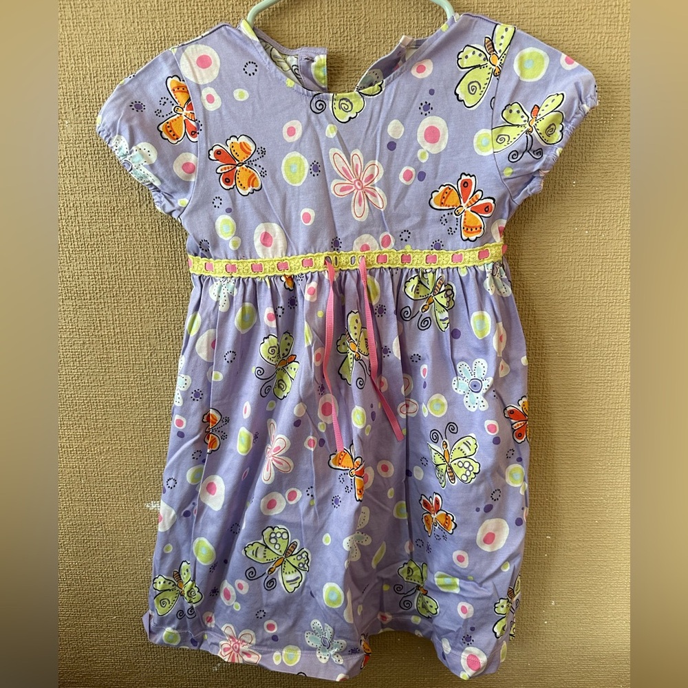 Hanna Andersson Lavender Dress with Butterfly Print